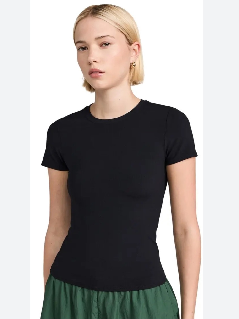 Splits59 Airweight Black Short Sleeve Top Active T Shirt Size Large NWT
